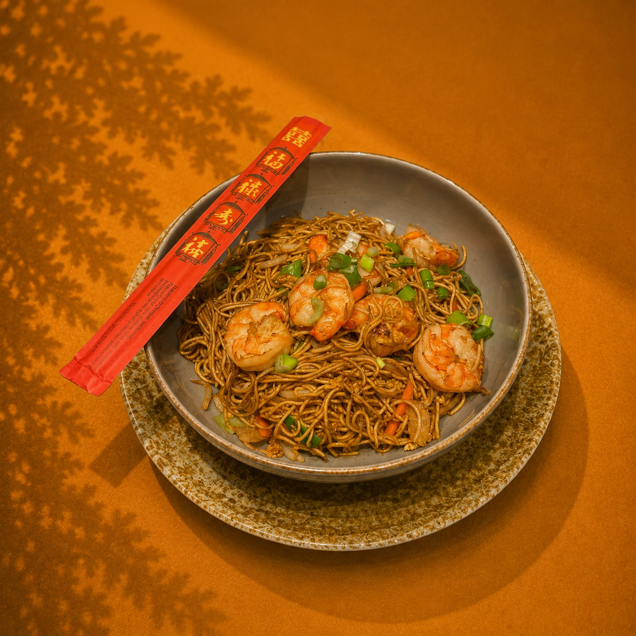 23. Bami met chinese garnalen